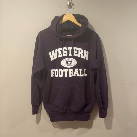 Western University Football Comfy Hoodie Sweater - Picture 1 of 7